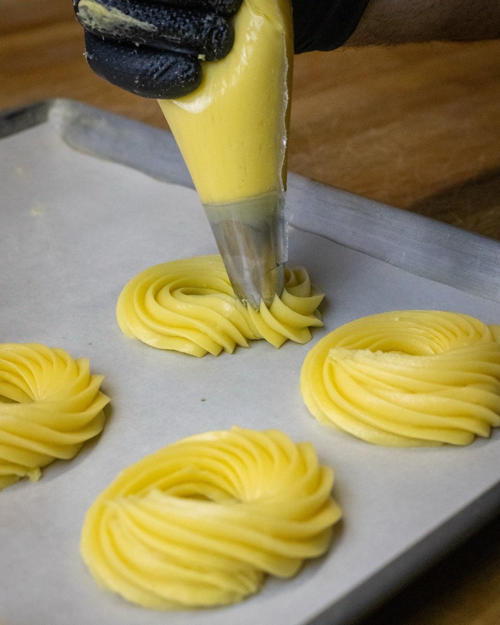 Préparation des zeppole