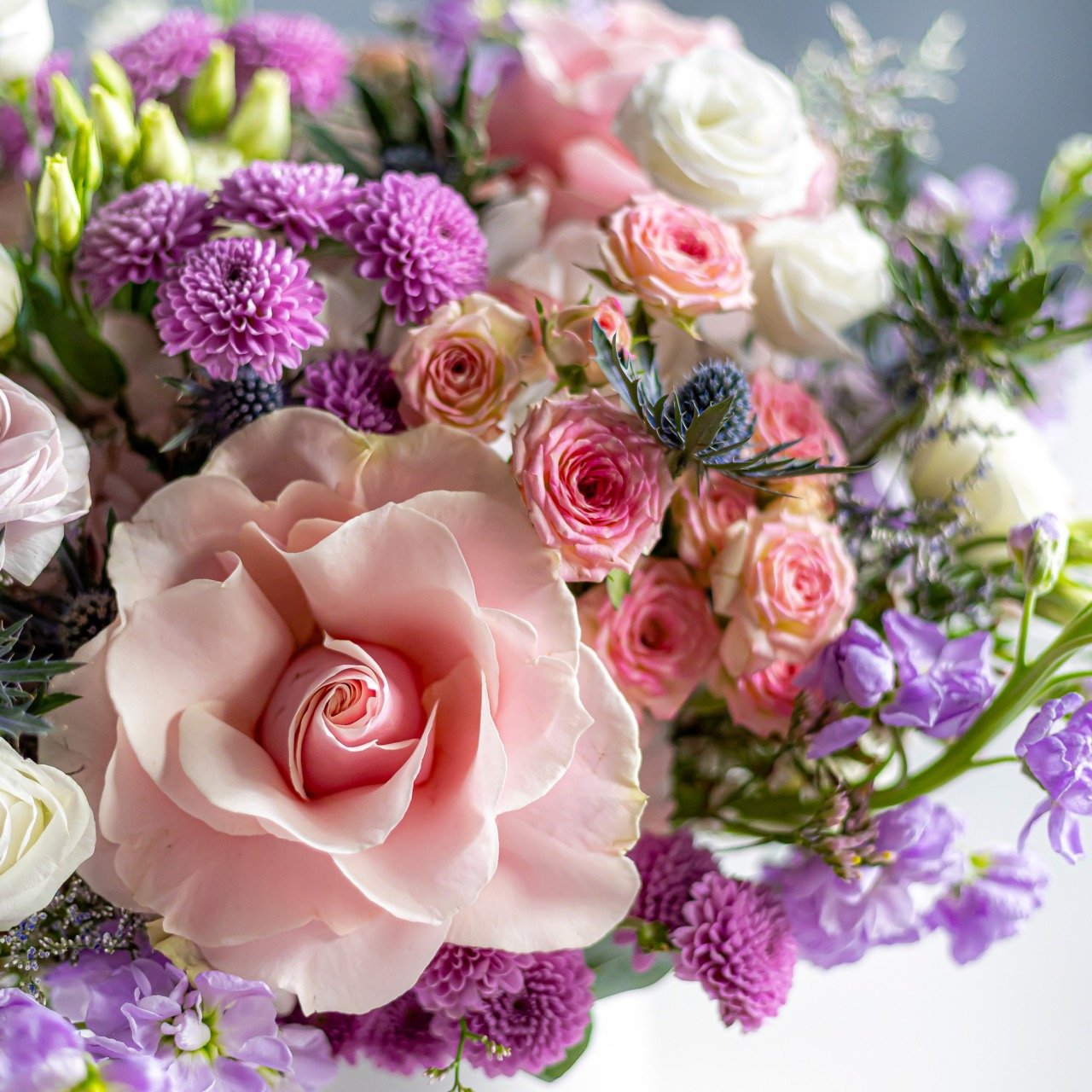 Bouquet rose et violet