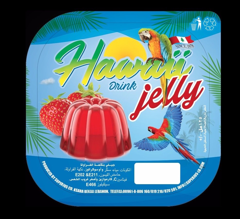 Couvercle de verre de gelée