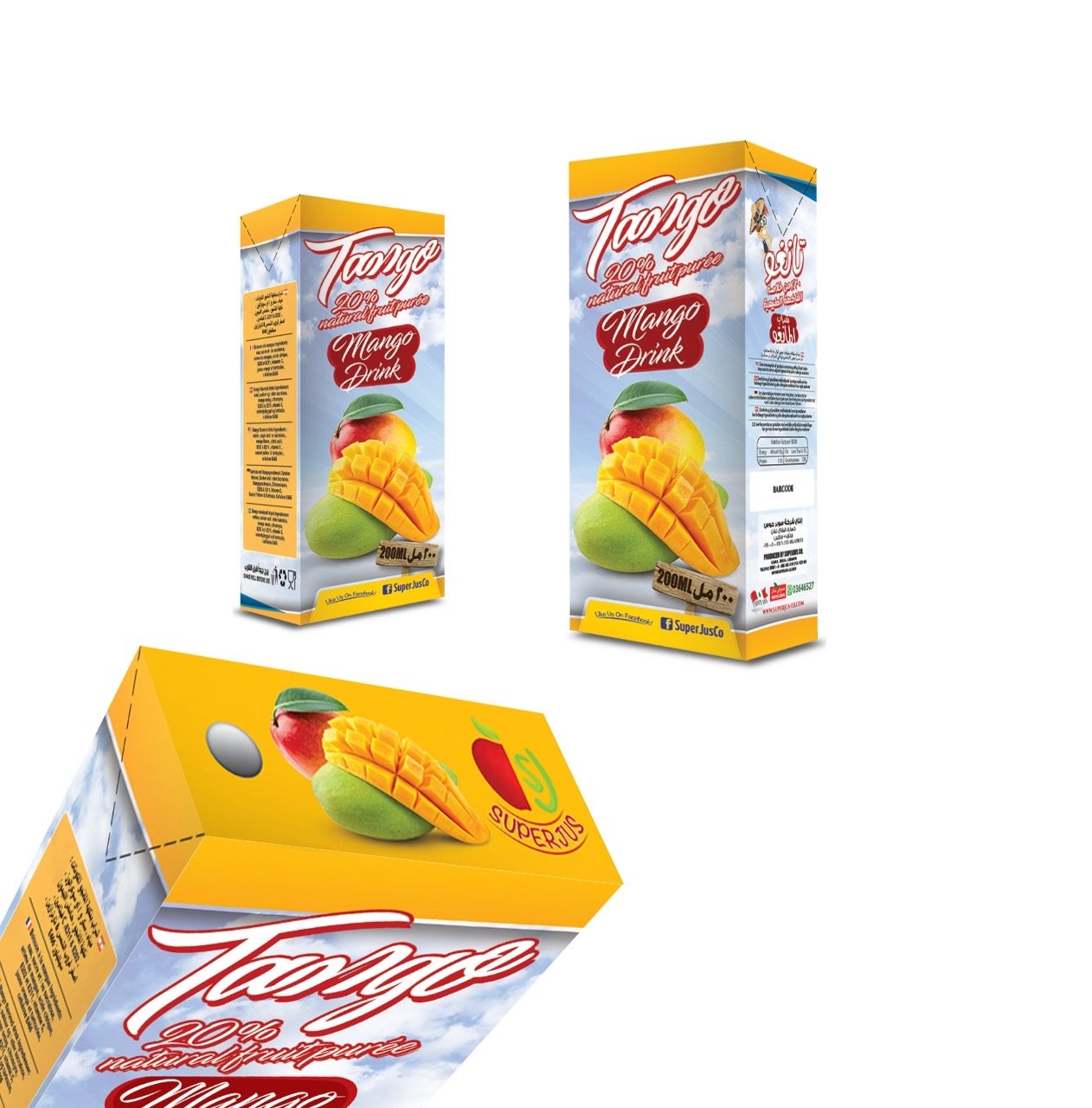 Boîte de jus Tango