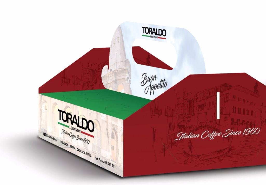 Emballage de boîte de café Toraldo